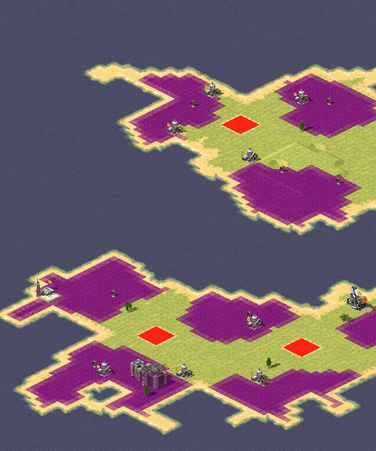 团队合作-海战4v4【尤里地图】